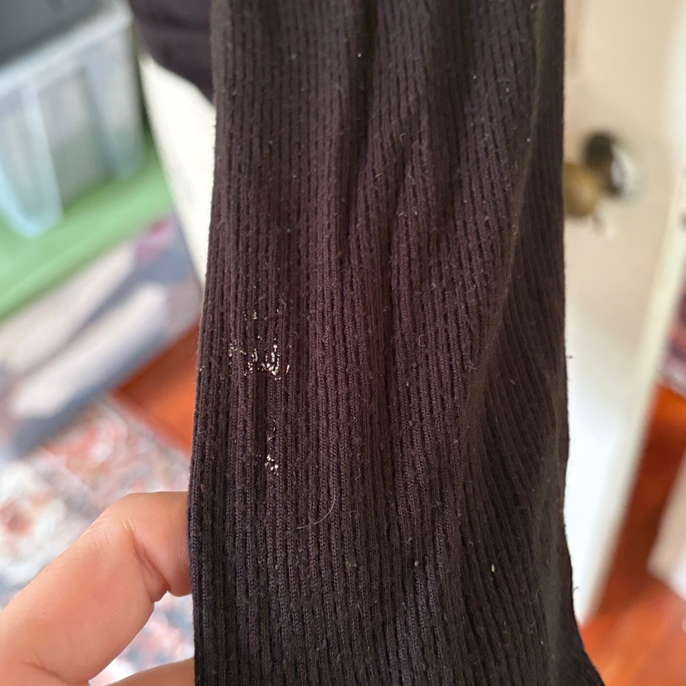 American Apparel Black Ribbed Turtleneck Sweater - Picture 3 of 4